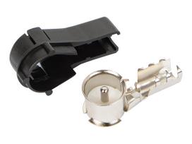 TV, SAT, HDMI, DVI kabeliai ir priedai // Konektori, aksesuāri un instrumenti koaksiālajiem kabeļiem // 96-773# Wtyk antenowy samochodowy blaupunkt kątowy/kabel