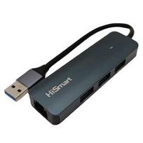 Adapteris USB-A - 3x USB 3.0, RJ45