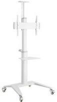 Gembird TVS-70T-02-W Aluminium TV floor stand with caster wheels