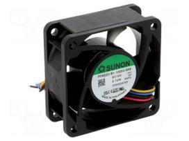 Fan: DC | axial | 12VDC | 60x60x25mm | 62m3/h | 41.7dBA | ball | 7500rpm