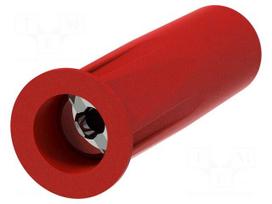 Laboratory connector: 4mm banana | socket | 30VAC | 60VDC | 36A | red