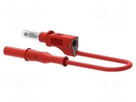 Test lead | 12A | banana plug 4mm,both sides | Len: 1m | red