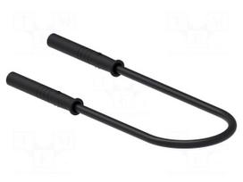 Test lead | 60VDC | 30VAC | 10A | banana socket 2mm,both sides | black