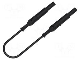 Test lead | 70VDC | 33VAC | 12A | banana plug 4mm,both sides | Len: 1m