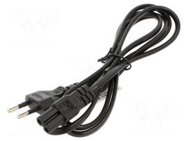 Cable | 2x0.5mm2 | CEE 7/16 (C) plug,IEC C7 female | PVC | 1.5m | 2.5A