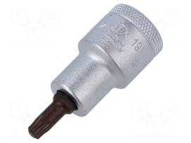 Socket: Torx®-bit | TX30 | 1/2" | 55mm | Chrom-vanadium steel | ITX 19