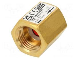 Flow regulator | 12l/min | 1÷10bar | brass | G1/2" | VB15xxSR | 10÷60°C