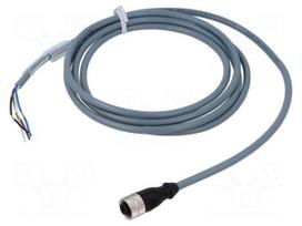 Cable: for sensors/automation | PIN: 4 | M12 female | straight | 2m