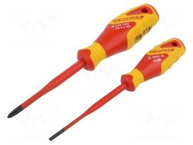 Screwdriver: insulated-set | insulated | Phillips,slot | PH2,SL 3.5