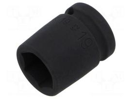 Socket: 6-angles | socket spanner,impact | HEX 19mm | 1/2" | short