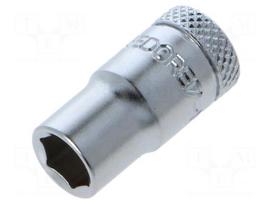 Socket: 6-angles | socket spanner | HEX 7mm | 1/4" | tool steel