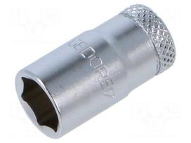Socket: 6-angles | socket spanner | HEX 9mm | 1/4" | tool steel