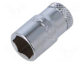 Socket: 6-angles | socket spanner | HEX 10mm | 1/4" | tool steel