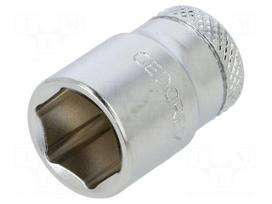 Socket: 6-angles | socket spanner | 12mm | 1/4" | tool steel