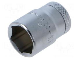 Socket: 6-angles | socket spanner | 13mm | 1/4" | tool steel