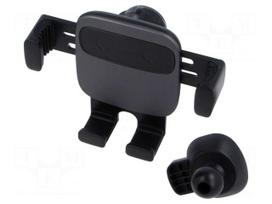 Car holder | black | air vent | snapped-in