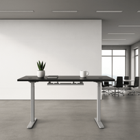 Adjustable Height Table Up Up Bjorn Gray, Table top M Black