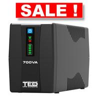 700VA 400W UPS Line Interactive – LED ekranas – 2 išėjimai | Akumuliatorius 12V-7Ah