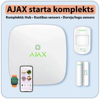 Belaidis GSM / Ethernet apsaugos STARTERIO signalizacijos komplektas :: Baltas AJAX