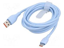Cable | High Speed,USB 2.0 | USB A plug,USB C plug | 2m | blue | 100W