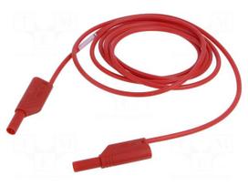 Test lead | 16A | banana plug with axial socket 4mm,both sides