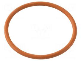 O-ring gasket | VMQ | Thk: 2mm | Øint: 43mm | M50 | red | -60÷250°C