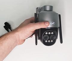 Kompaktiška stebėjimo kamera su Wi-Fi, PTZ, dvigubu objektyvu 4MP + 4MP, 10× optiniu ZOOM | IP65