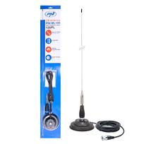 Didelio našumo CB antena (100 cm ilgio) su 125 mm magnetu | 250 W | 4 dBi | 4 m kabelis
