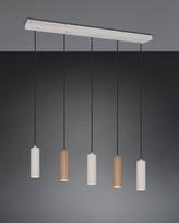 Trio Soka piekarama lampa 5-pc GU10 coffee/warm grey brushed steel 367700565 4017807670158