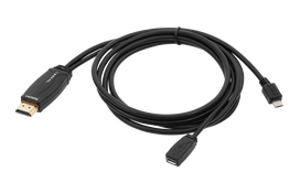 Mobilieji telefonai ir priedai // USB adapteriai // Kabel MHL  wtyk HDMI-micro USB  1.5M