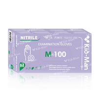 Pirštinės vienkartinės Kid-Man Nitrile, M, 100 vnt.