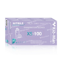 Pirštinės vienkartinės Kid-Man Nitrile, violetinė sp., XS, 100 vnt.