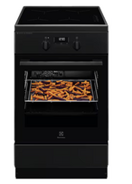 Indukcinė viryklė su elektrine orkaite Electrolux 600 serija, SteamBake, LKI564267K, 50 cm, 58 l