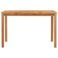 Sodo valgomojo stalas，Lauko stalas, 120x70x77cm, tikmedžio medienos masyvas CFE433849