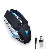 Belaidė žaidimų pelė su RGB apšvietimu USB
