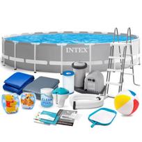 Karkasinis sodo baseinas 610x132 cm 18 viename Intex 26756