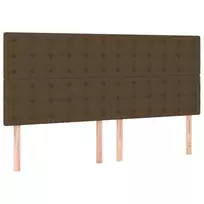 Galvūgalis, 4vnt., tamsiai rudos spalvos, 80x5x78/88cm, audinys