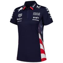 Castore Red Bull Racing moteriški polo marškinėliai America Team, tamsiai mėlyni