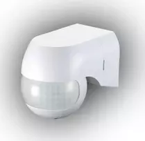 Plastrol Infraraudonųjų spindulių judesio jutiklis 800W / 400W, ypač intensyvus IP44 diapazonas 12m CR- PIR3 / ON / BIALS