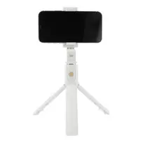 „RoGer 2in1“ asmenukių lazda + trikojis, teleskopinis stovas su „Bluetooth“ nuotolinio valdymo pultu, baltas
