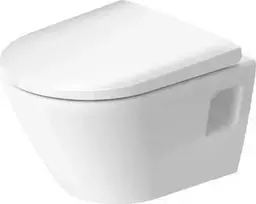 Duravit WC D-Neo Compact su dangčiu 480 x370 mm, tvirtinamas prie sienos, baltas