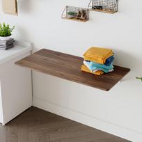 Sulankstomas stalas, MDF, baltas, sieninis montavimas, 1 vnt