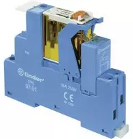 Finder 4C.02.8.024.0060 Relės komponentas Nominali įtampa: 24 V/AC Pertraukimo srovė (maks.): 8 A 2 x perjungiklis Dėklas 10 vnt.