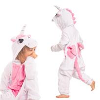 Vaikiška Pižama Kigurumi Kombinezonas Vienaragis Šviesiai Rožinė 115-125 Cm, 115-125 cm