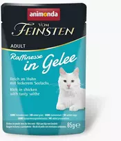 Animoda ANIMONDA Vom Feinsten Adult Raffinesse želė turtinga vištiena su Juodas Pollock - šlapias maistas katėms - 85g