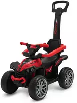 Baby Mix Mega Prime EVA kūdikių dviratis su kreipiančia juosta raudona