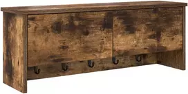 Prikabinamas paltas su lentyna Rūkyta ąžuolas 80 x 20 x 30 cm