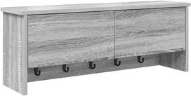 Prikabinamas paltas su lentyna Pilkas Sonoma 80 x 20 x 30 cm