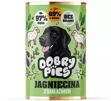 Dobry Pies Šunų Maistas - DOBRY šunims Aviena su Baklažanu Drėgnas Maistas 400g Be Glitimo