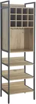 Home4You Vyno lentyna HANNES 52x40xH180cm Rustic melaminas